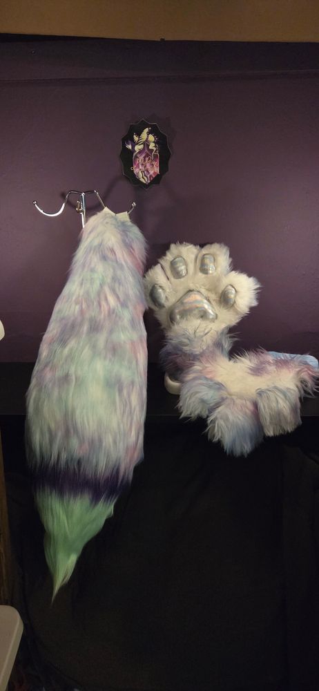 Fursuit Handpaws+Tails/Ears -Premade Ready to Ship 
